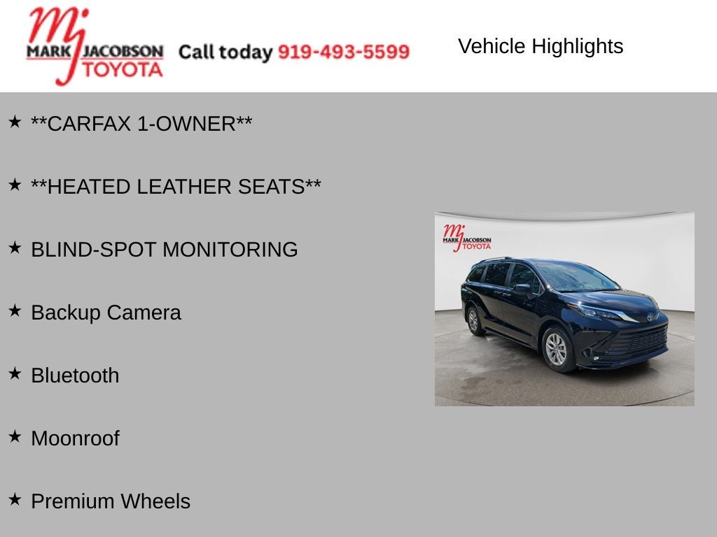 2025 Toyota Sienna XLE 8 Passenger