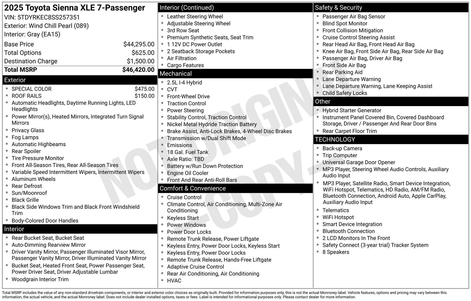 2025 Toyota Sienna XLE