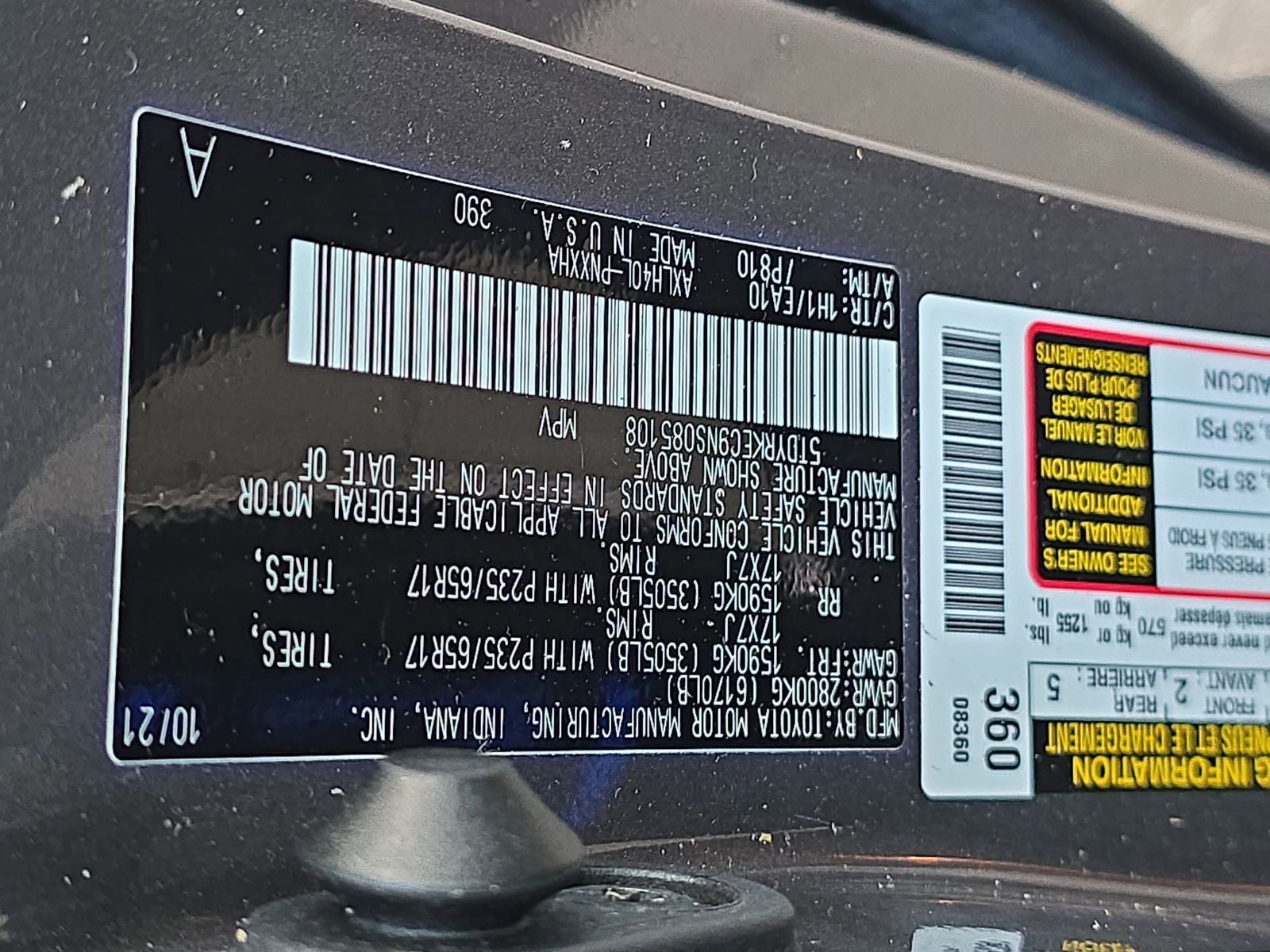 2022 Toyota Sienna XLE 7 Passenger