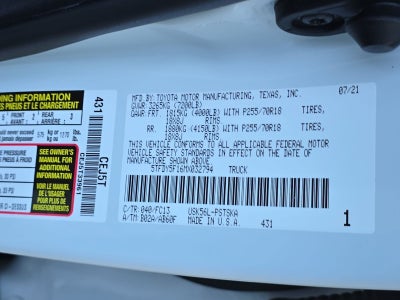 2021 Toyota Tundra SR5