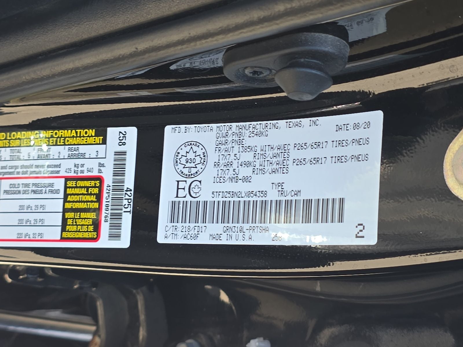2020 Toyota Tacoma TRD Sport V6