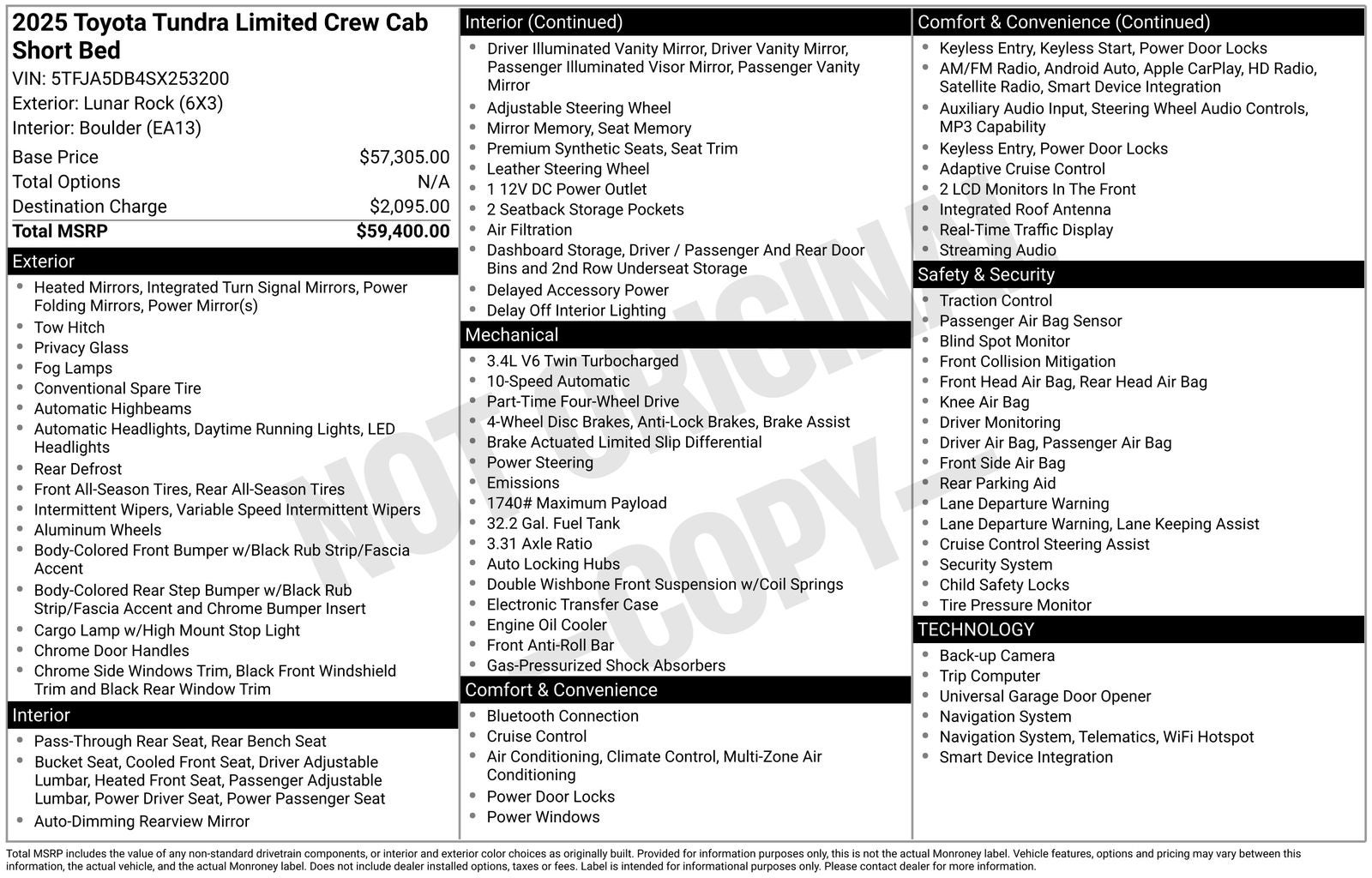 2025 Toyota Tundra Limited