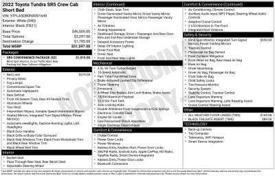 2022 Toyota Tundra SR5