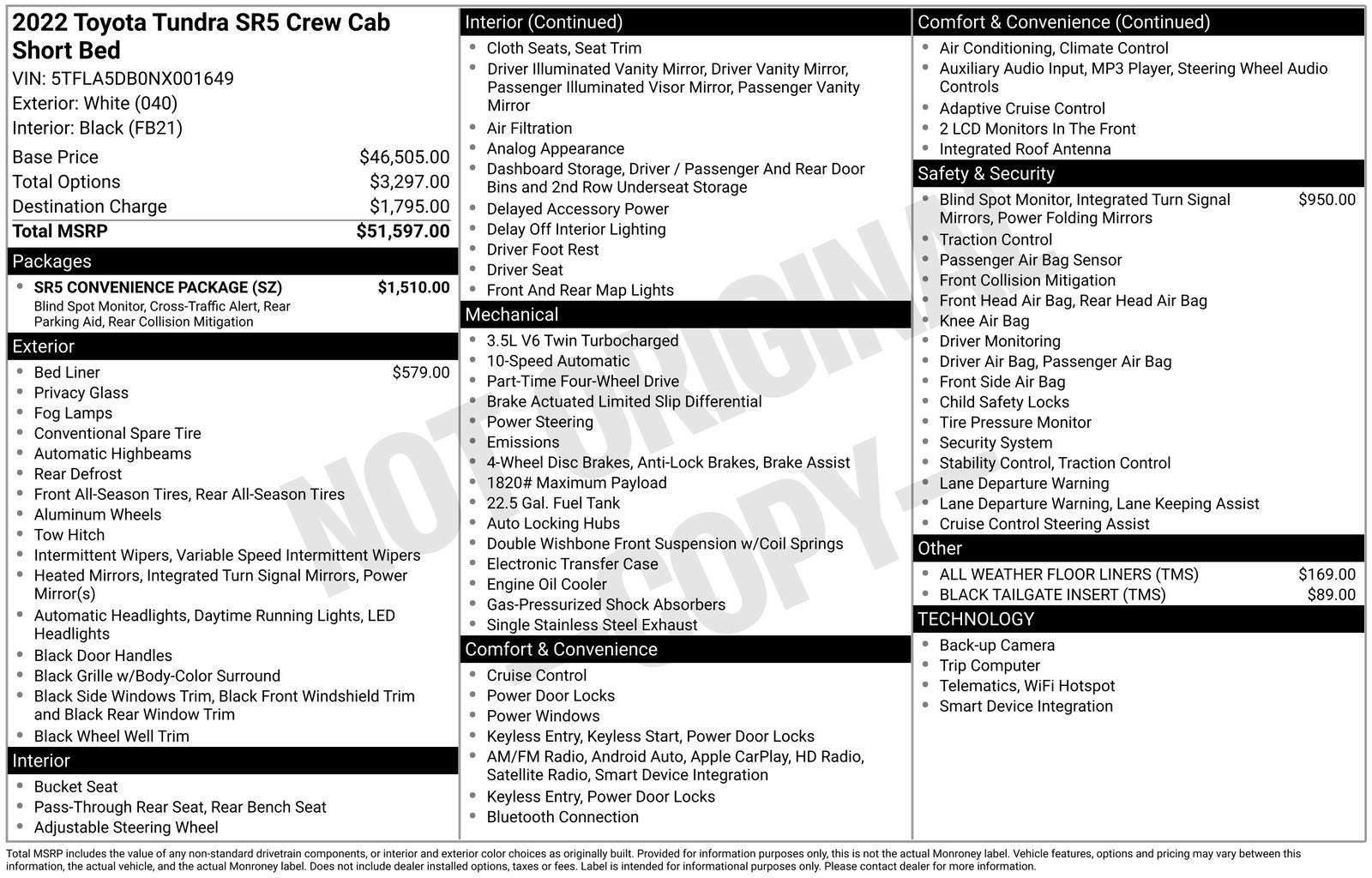 2022 Toyota Tundra SR5