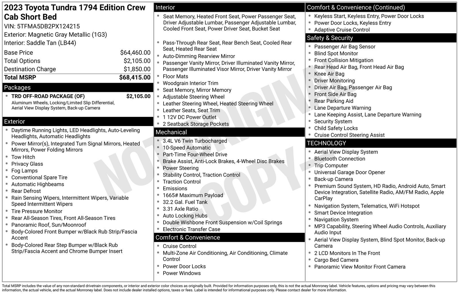 2023 Toyota Tundra 1794