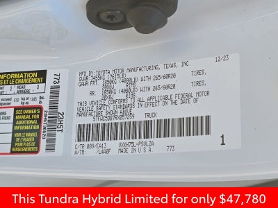 2024 Toyota Tundra Hybrid Limited