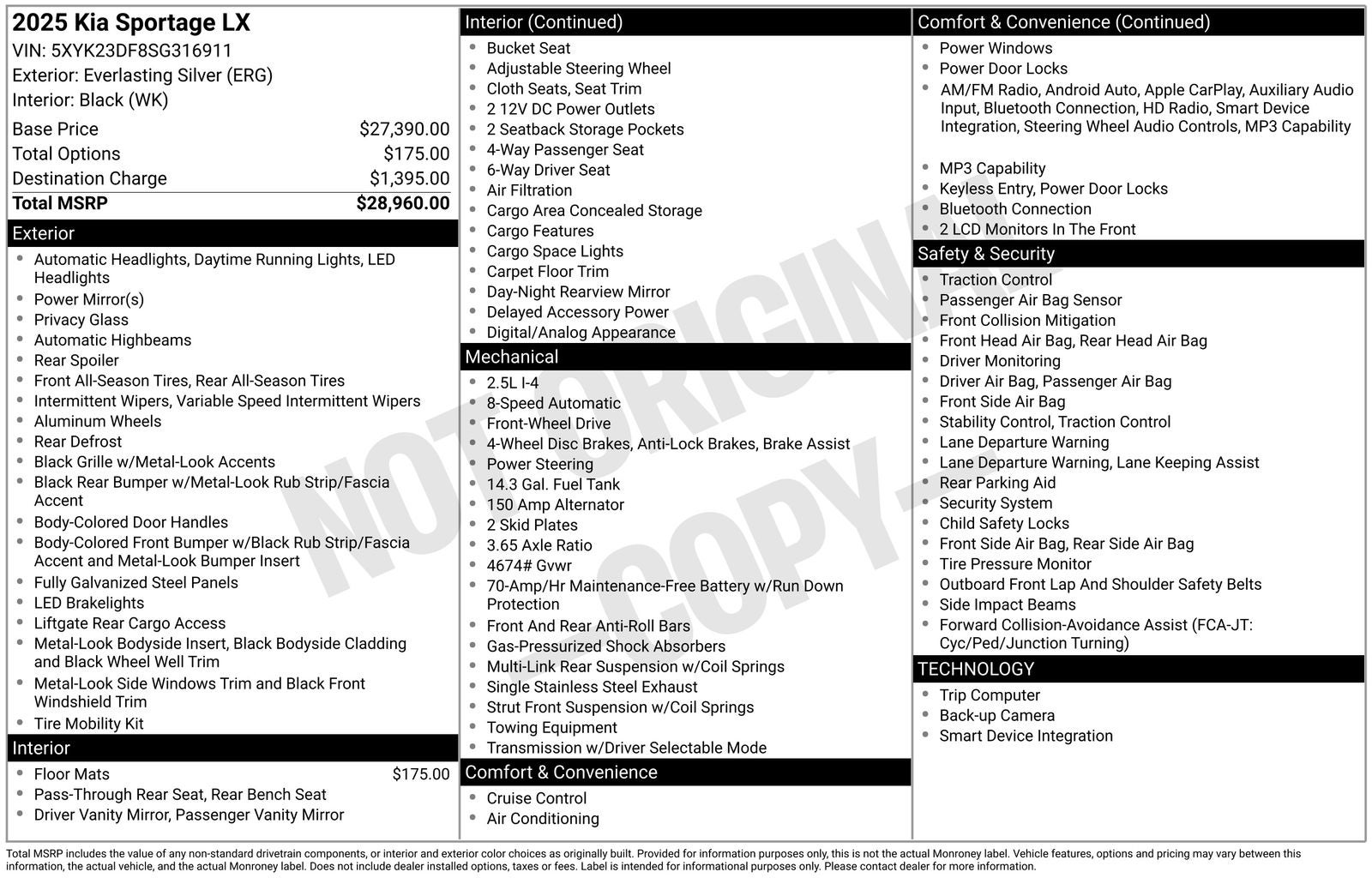 2025 Kia Sportage LX