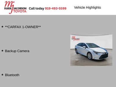 2026 Toyota Corolla LE