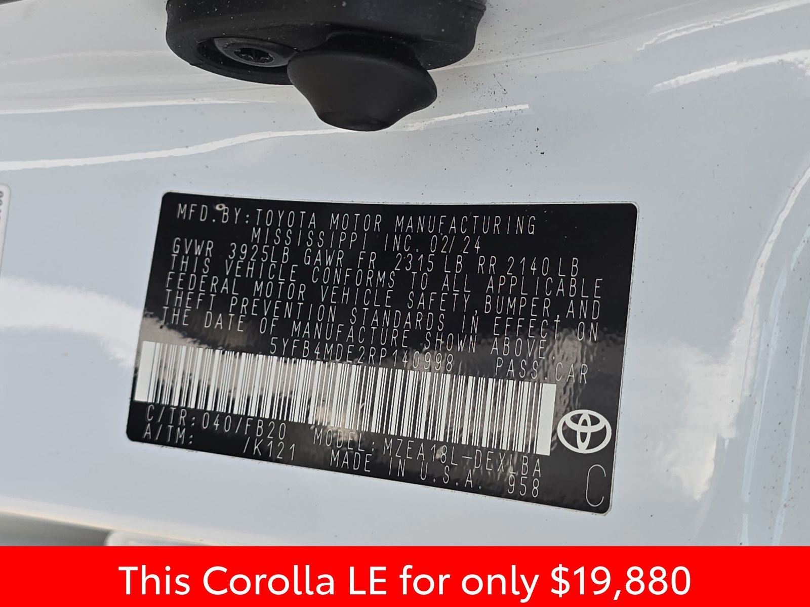 2024 Toyota Corolla LE