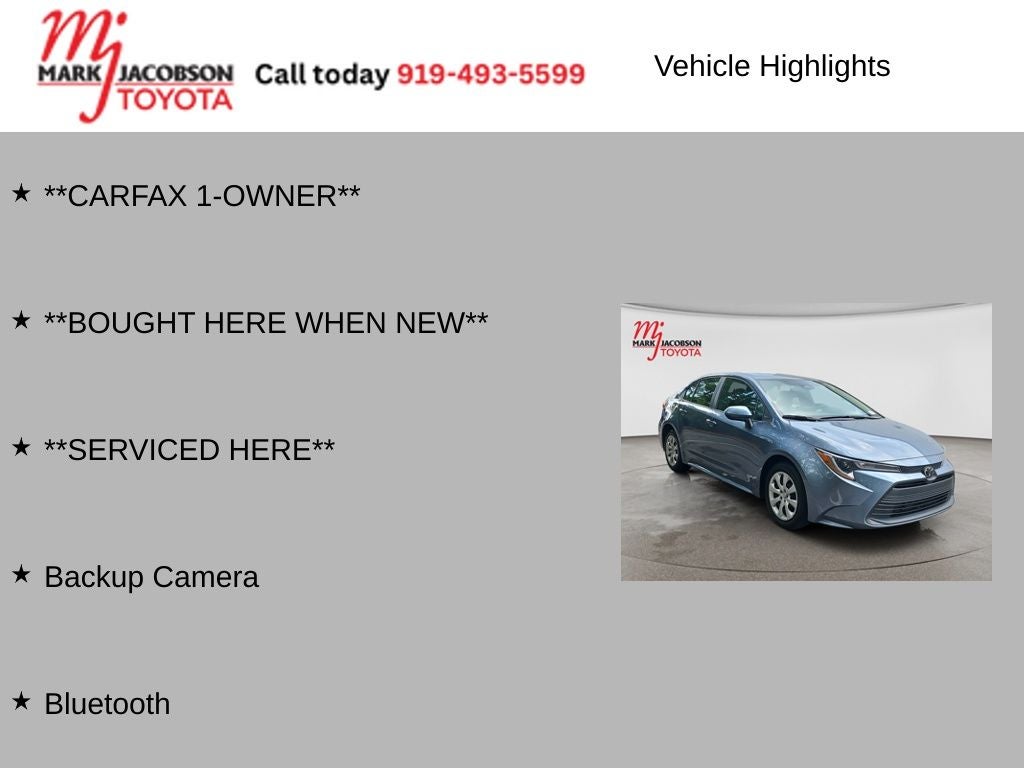 2024 Toyota Corolla LE