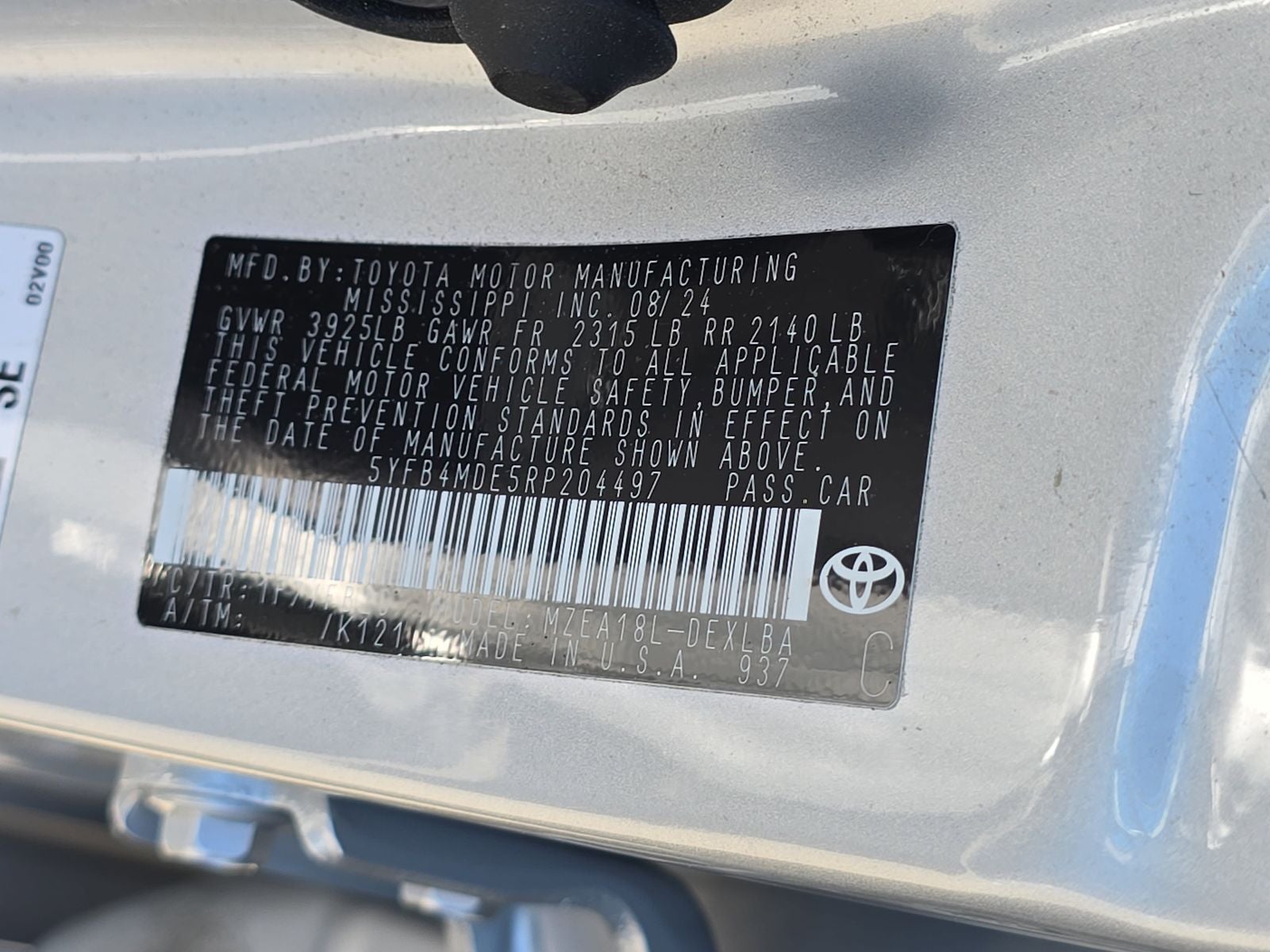 2024 Toyota Corolla LE