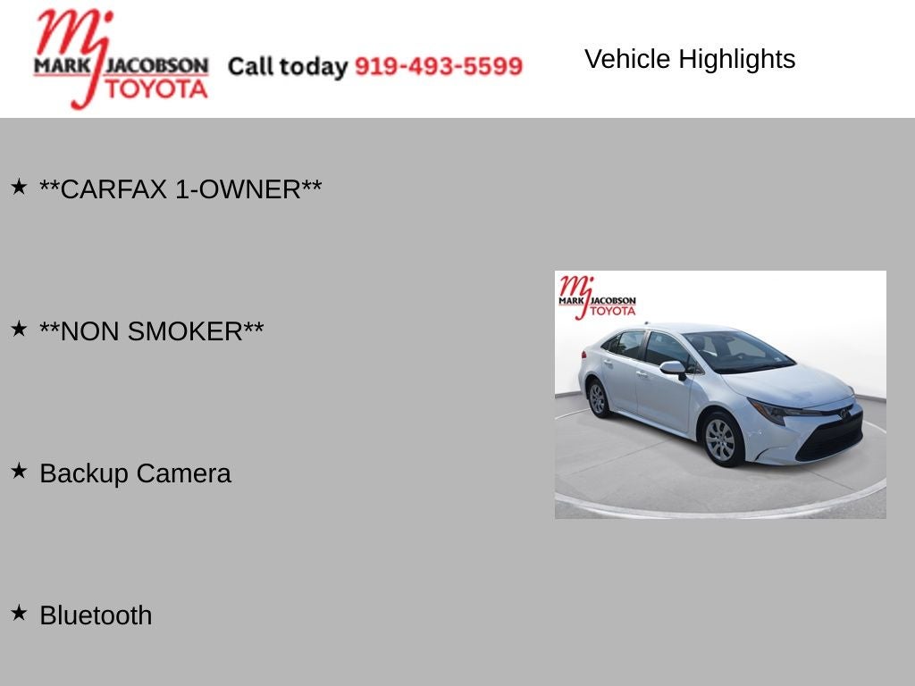 2025 Toyota Corolla LE