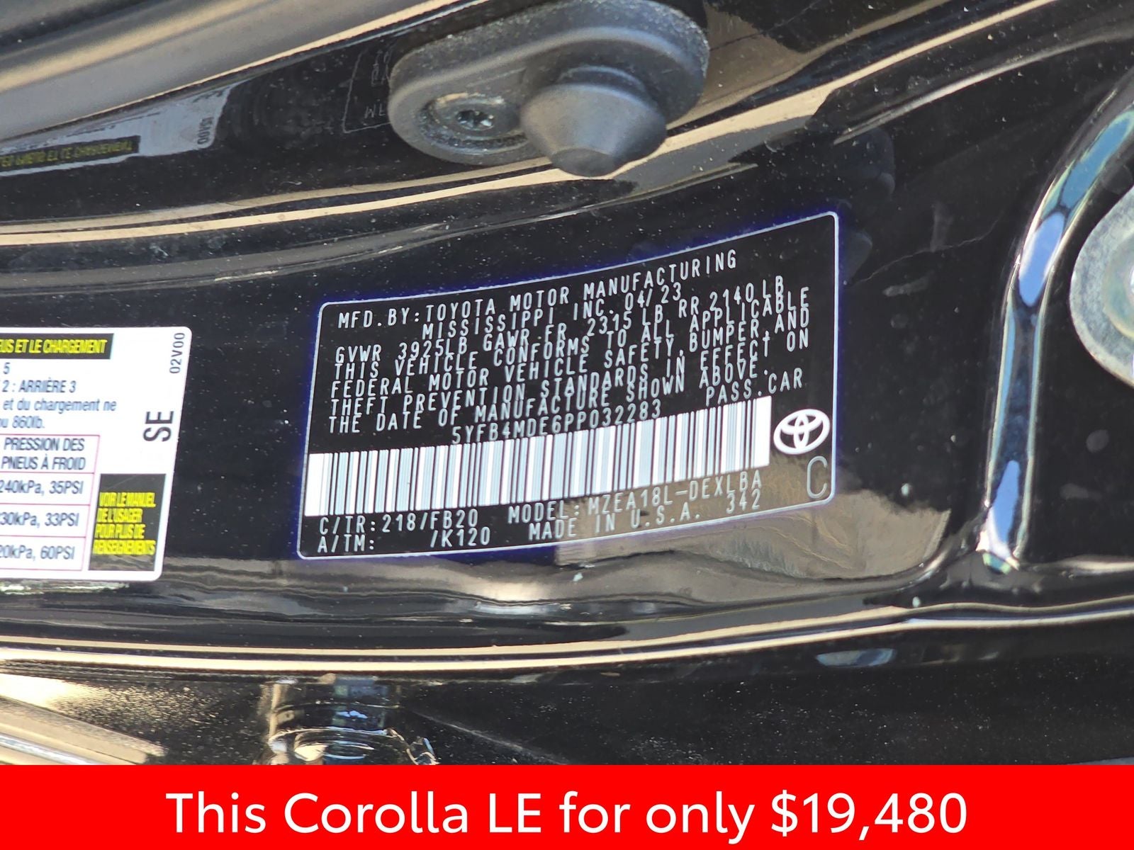 2023 Toyota Corolla LE