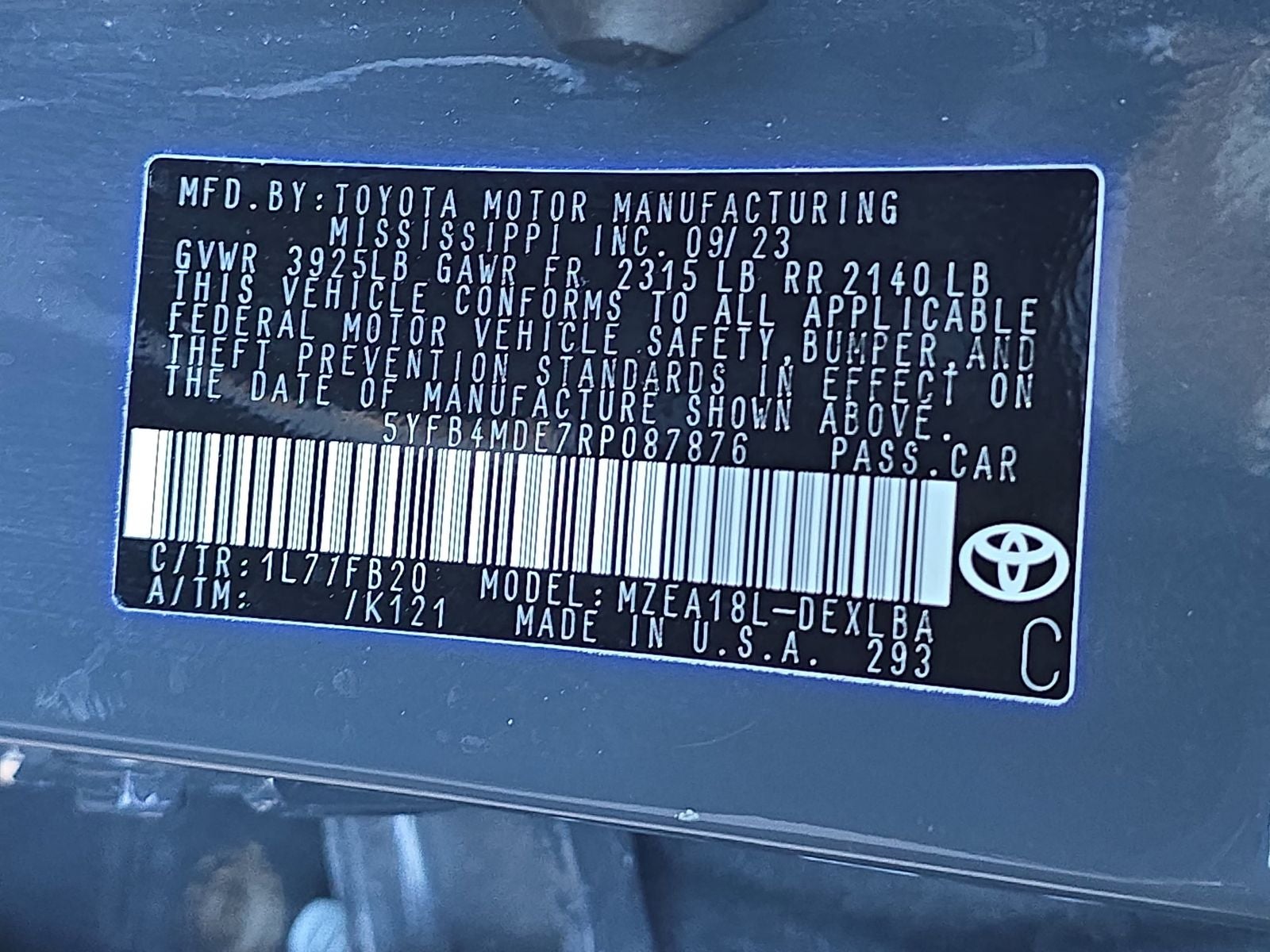 2024 Toyota Corolla LE