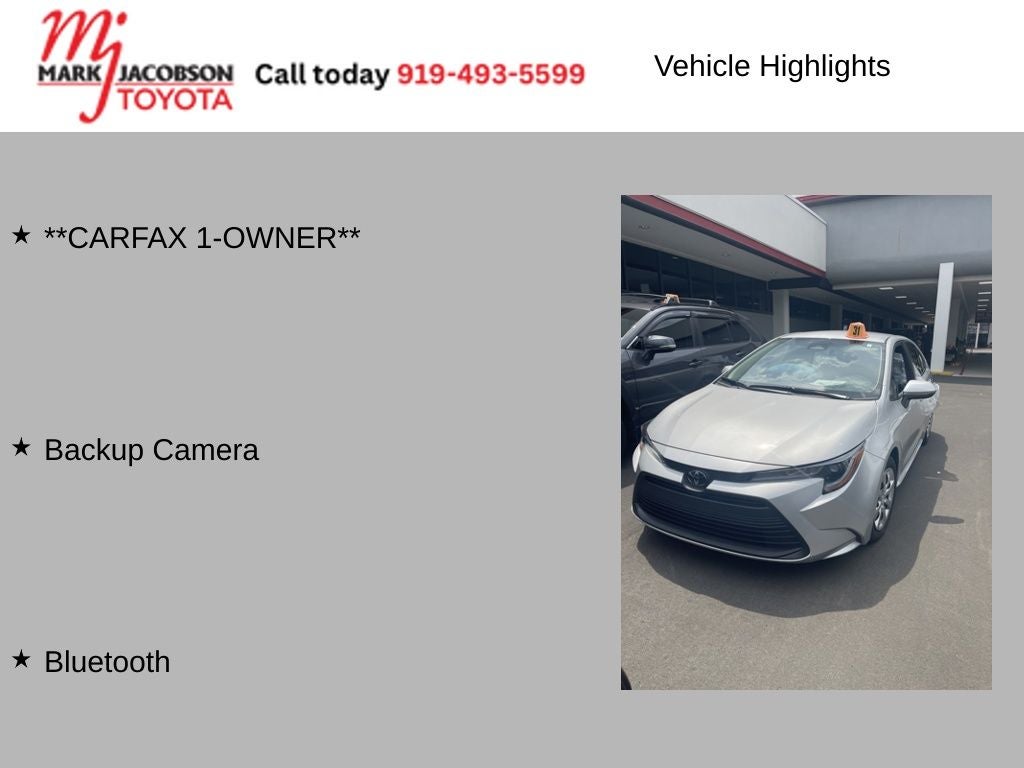 2025 Toyota Corolla LE