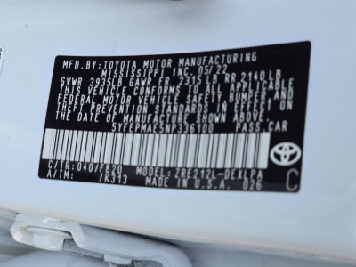 2022 Toyota Corolla LE