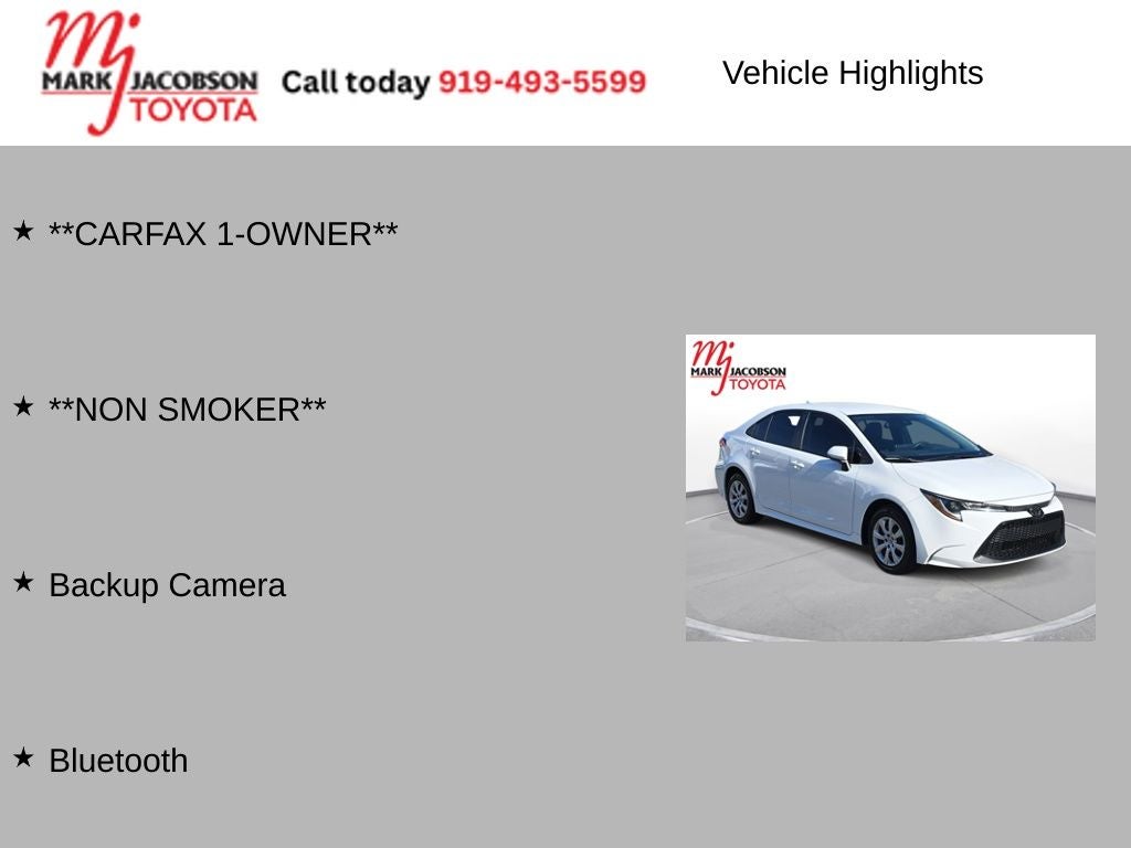 2022 Toyota Corolla LE