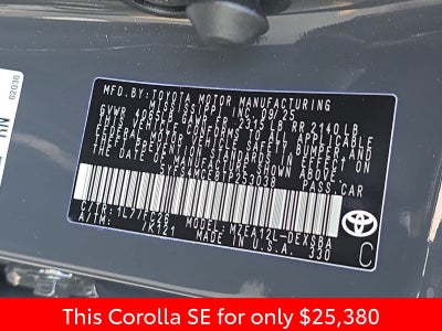 2026 Toyota Corolla SE