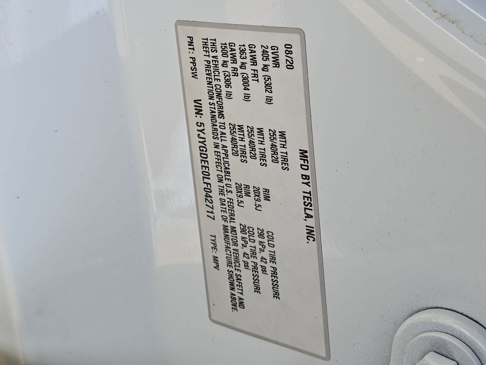 2020 Tesla Model Y Long Range
