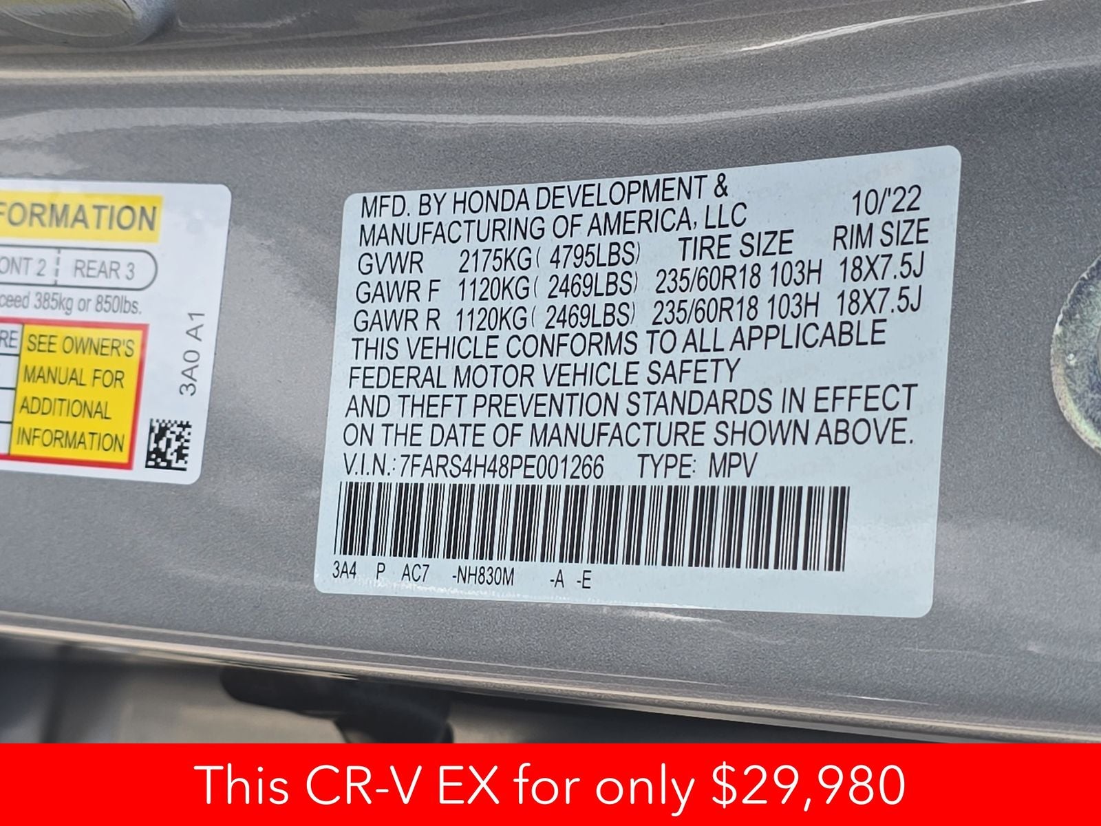 2023 Honda CR-V EX