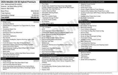 2026 Mazda Mazda CX-50 Hybrid Premium