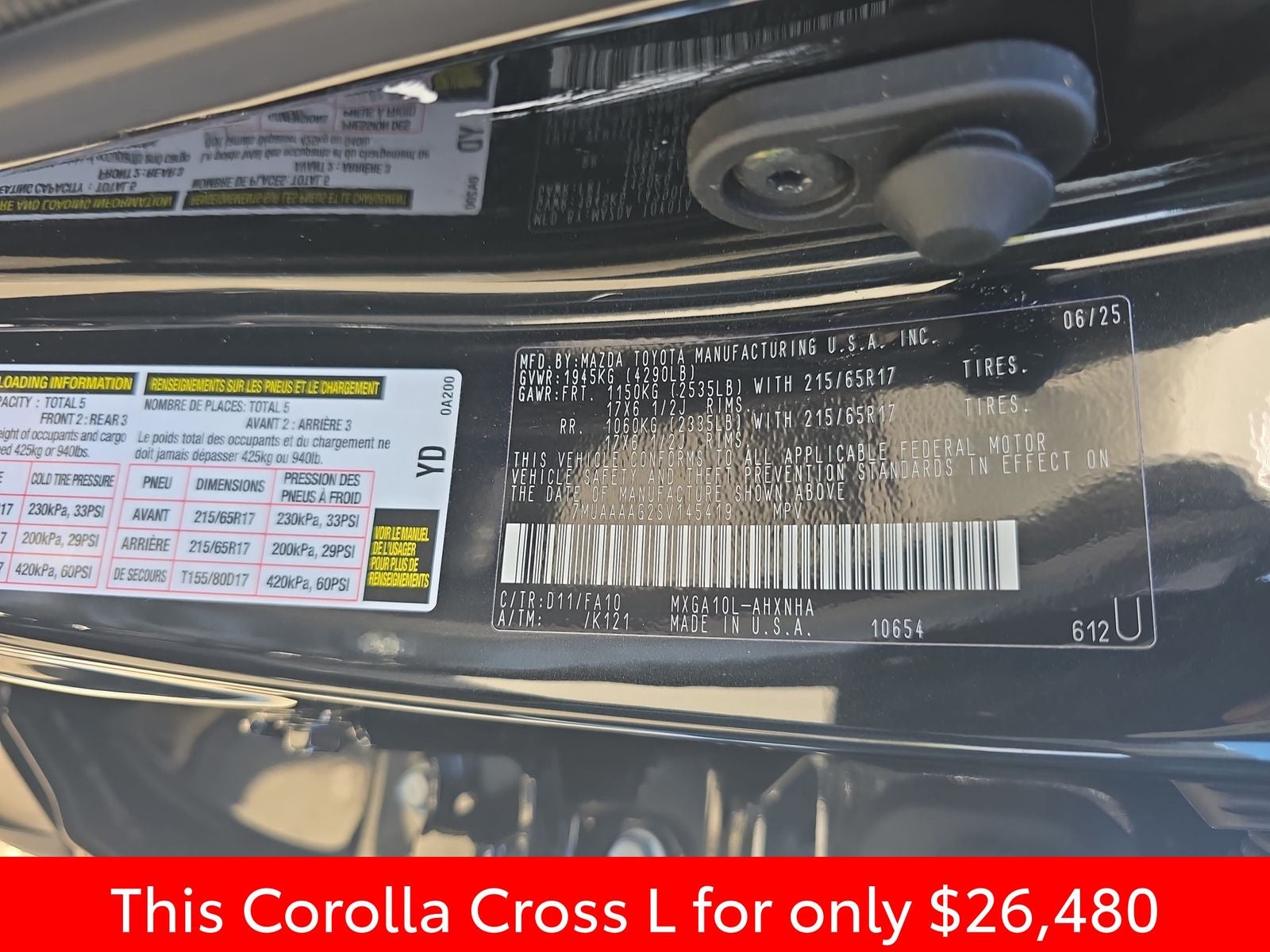 2025 Toyota Corolla Cross L