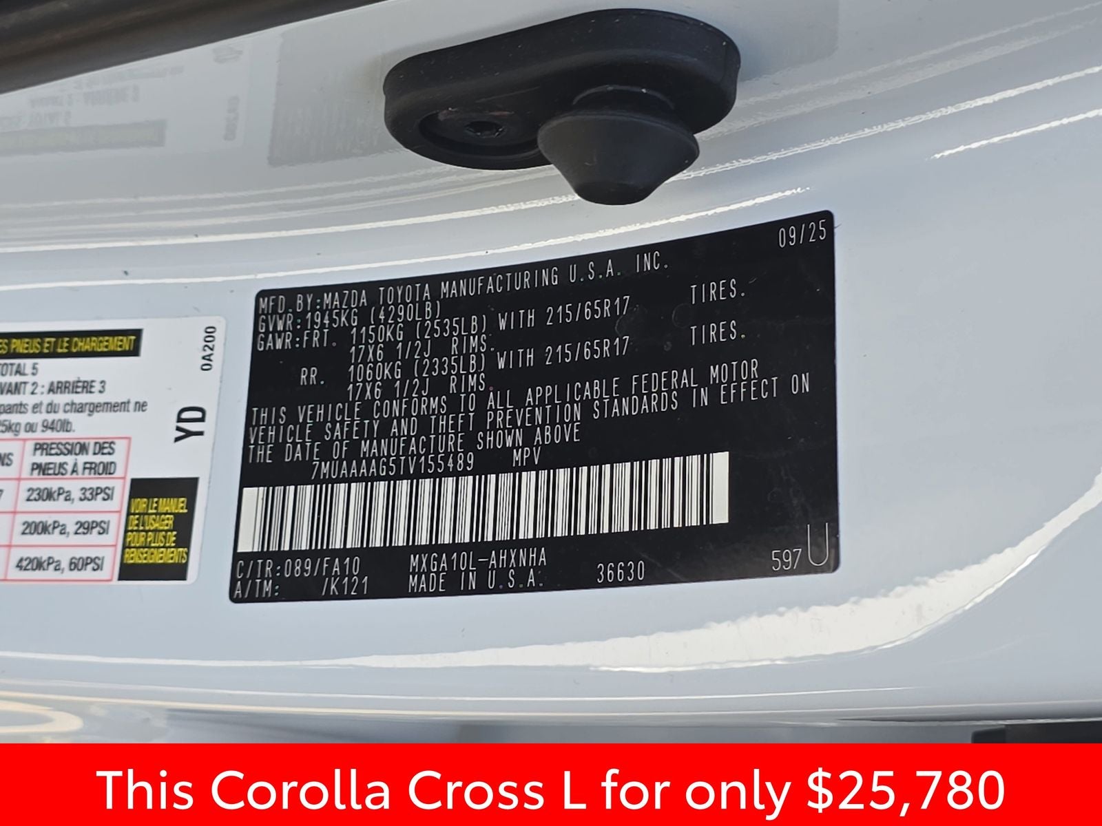 2026 Toyota Corolla Cross L