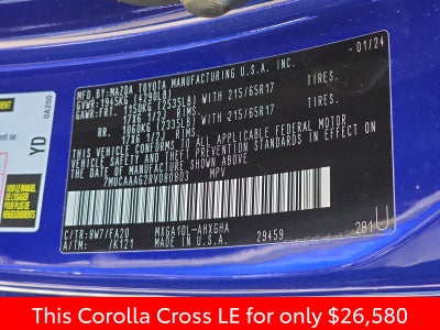 2024 Toyota Corolla Cross LE