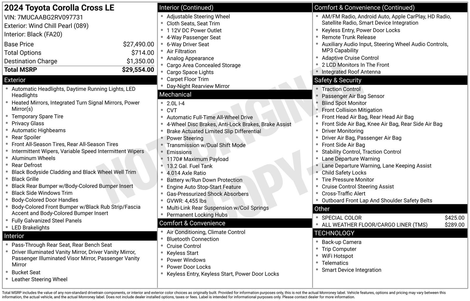 2024 Toyota Corolla Cross LE