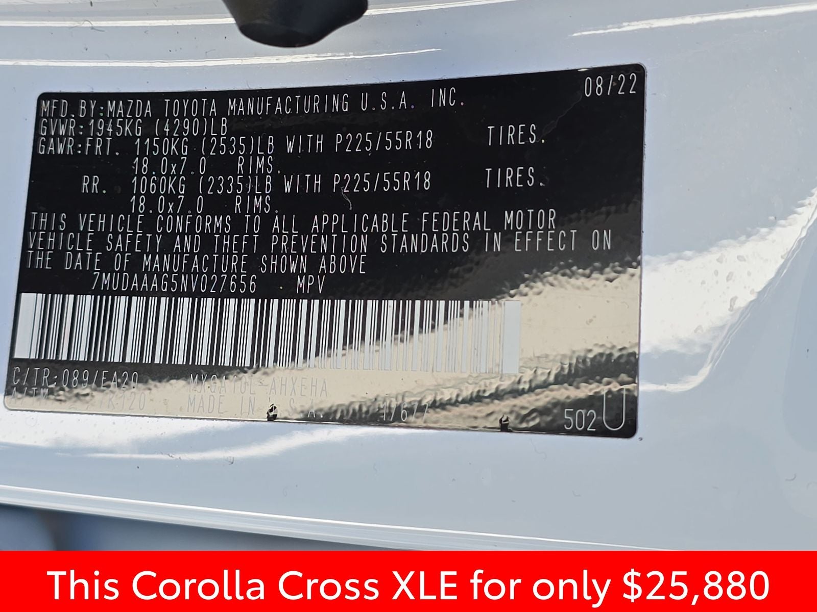 2022 Toyota Corolla Cross XLE