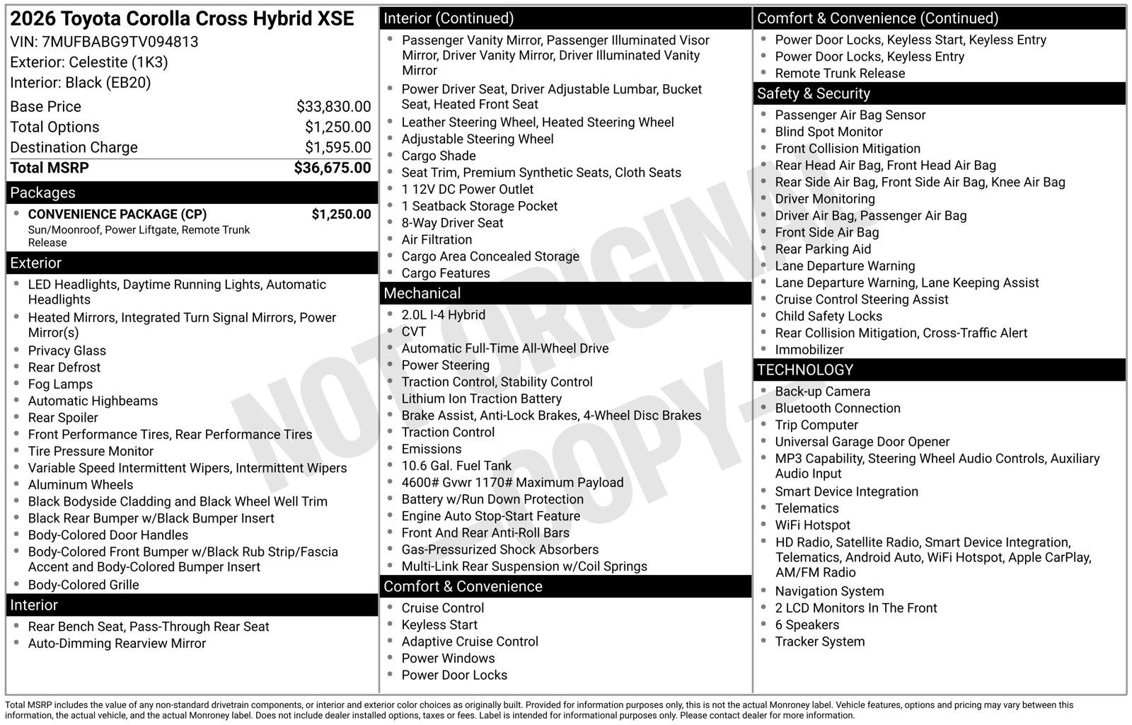 2026 Toyota Corolla Cross Hybrid XSE