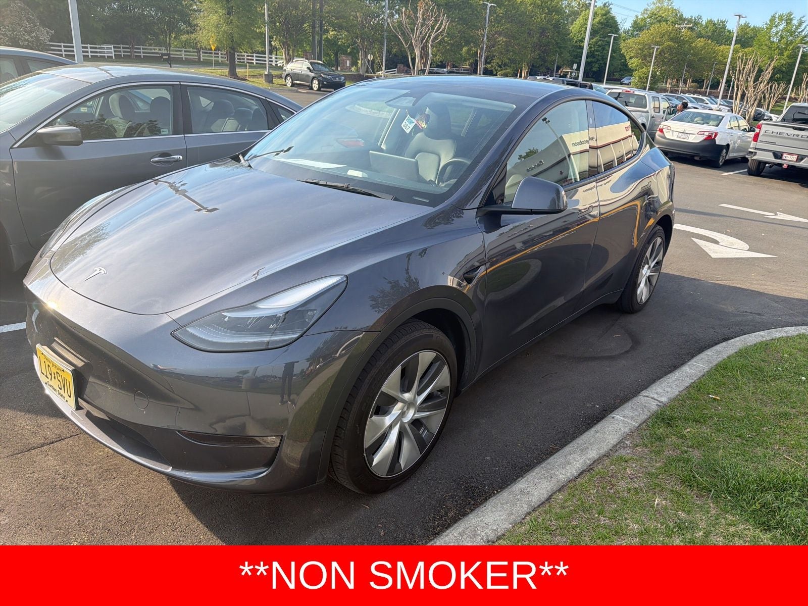 Used 2023 Tesla Model Y Base with VIN 7SAYGDED2PF922799 for sale in Durham, NC