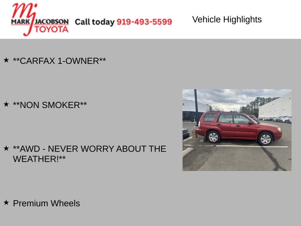 2008 Subaru Forester 2.5X