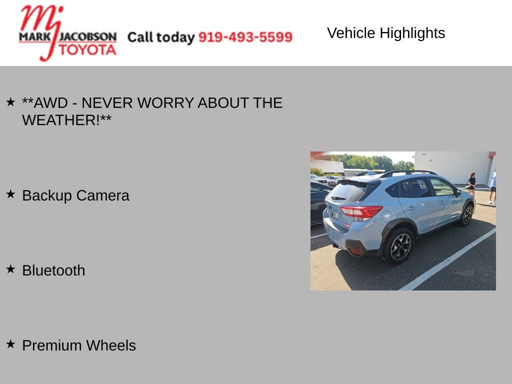2019 Subaru Crosstrek 2.0i Premium
