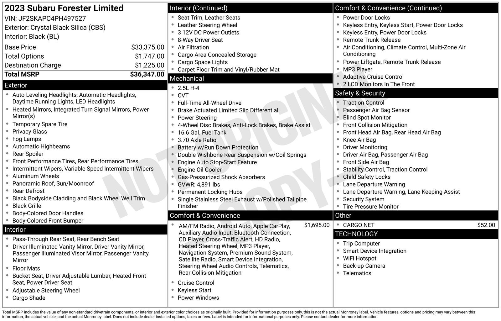 2023 Subaru Forester Limited