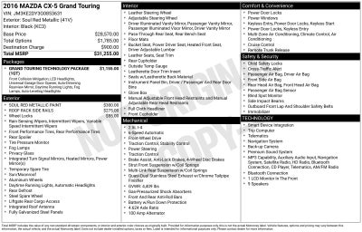 2016 Mazda Mazda CX-5 Grand Touring
