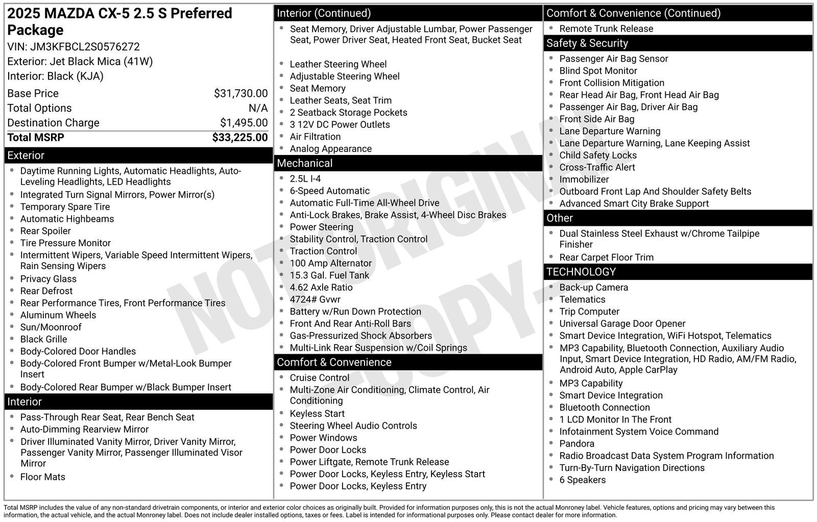 2025 Mazda Mazda CX-5 2.5 S Preferred Package