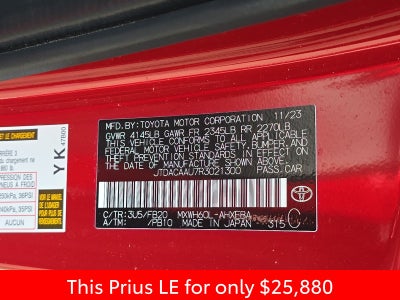 2024 Toyota Prius LE