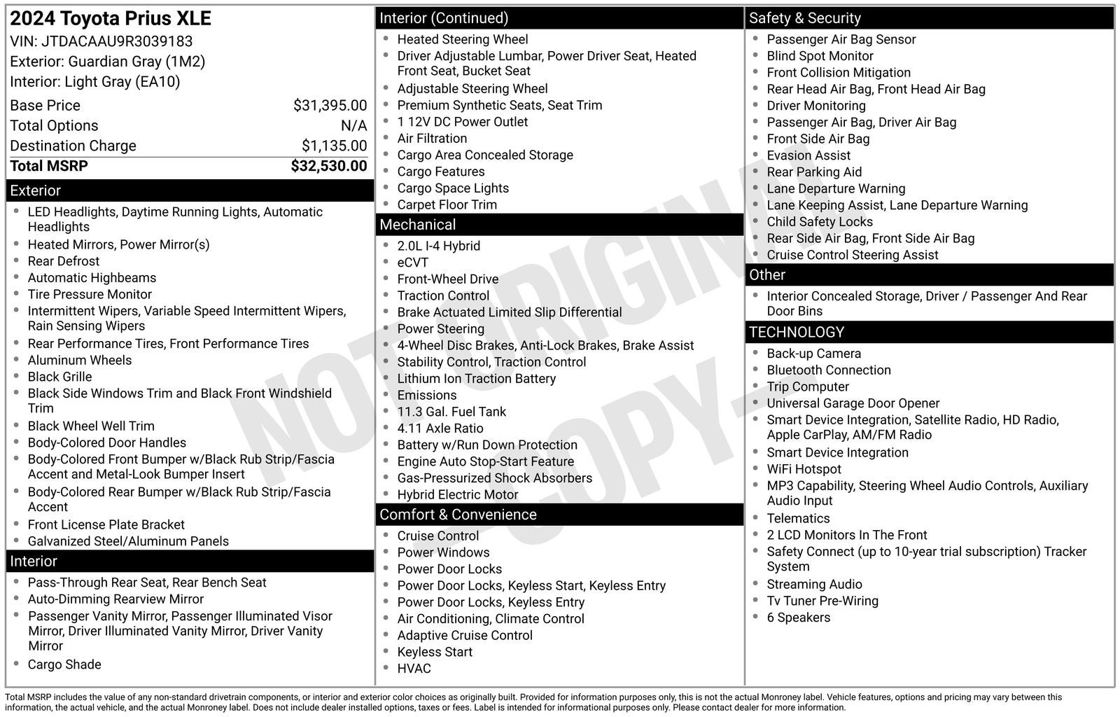 2024 Toyota Prius XLE