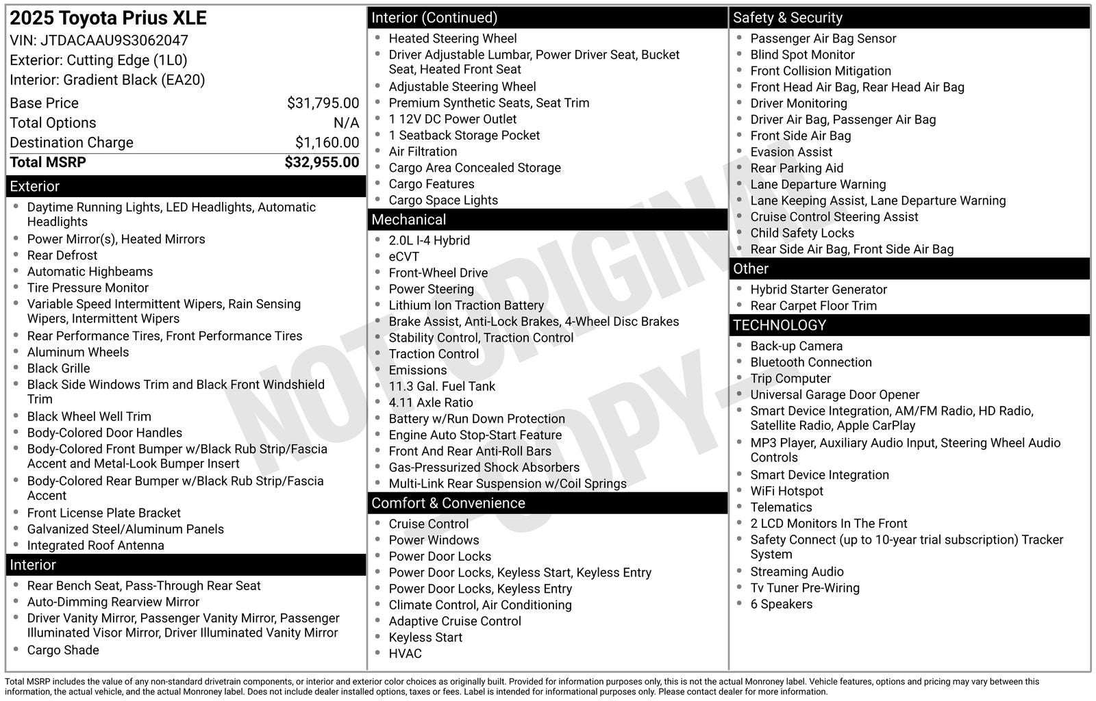 2025 Toyota Prius XLE