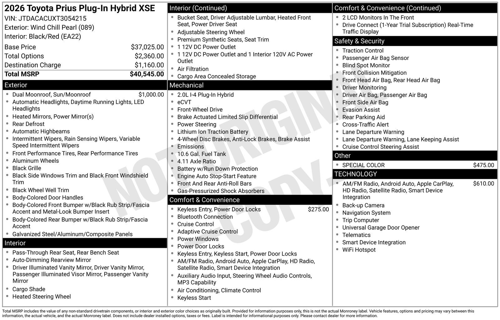 2026 Toyota Prius Plug-In Hybrid XSE