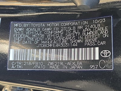 2024 Toyota Corolla Hybrid LE