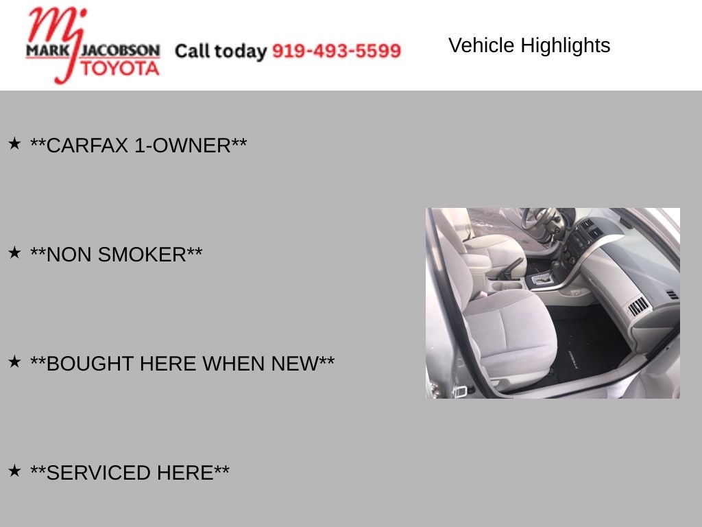 2010 Toyota Corolla LE