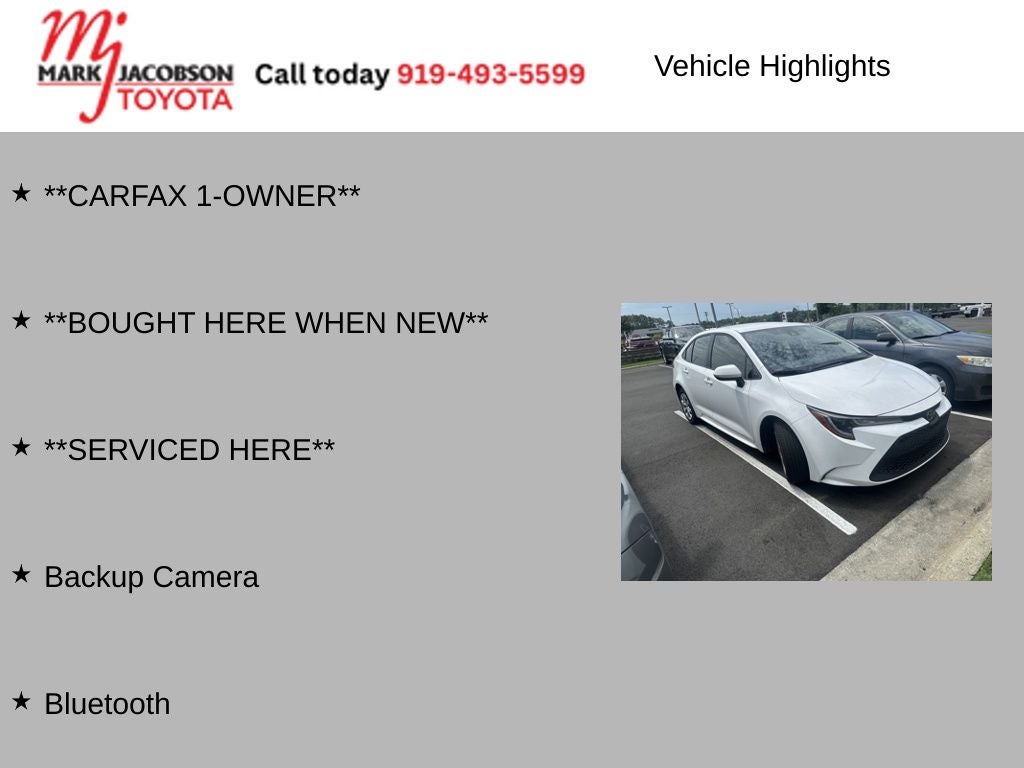 2022 Toyota Corolla LE