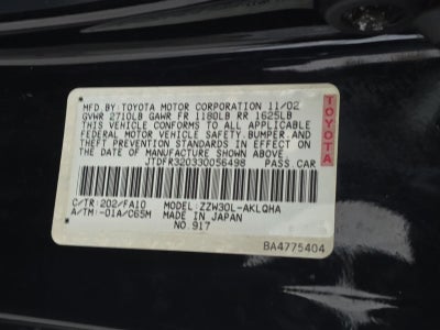 2003 Toyota MR2 Spyder Base