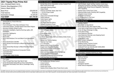 2021 Toyota Prius Prime XLE
