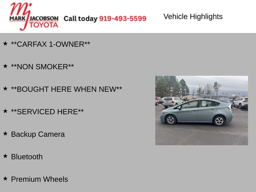 2014 Toyota Prius Two