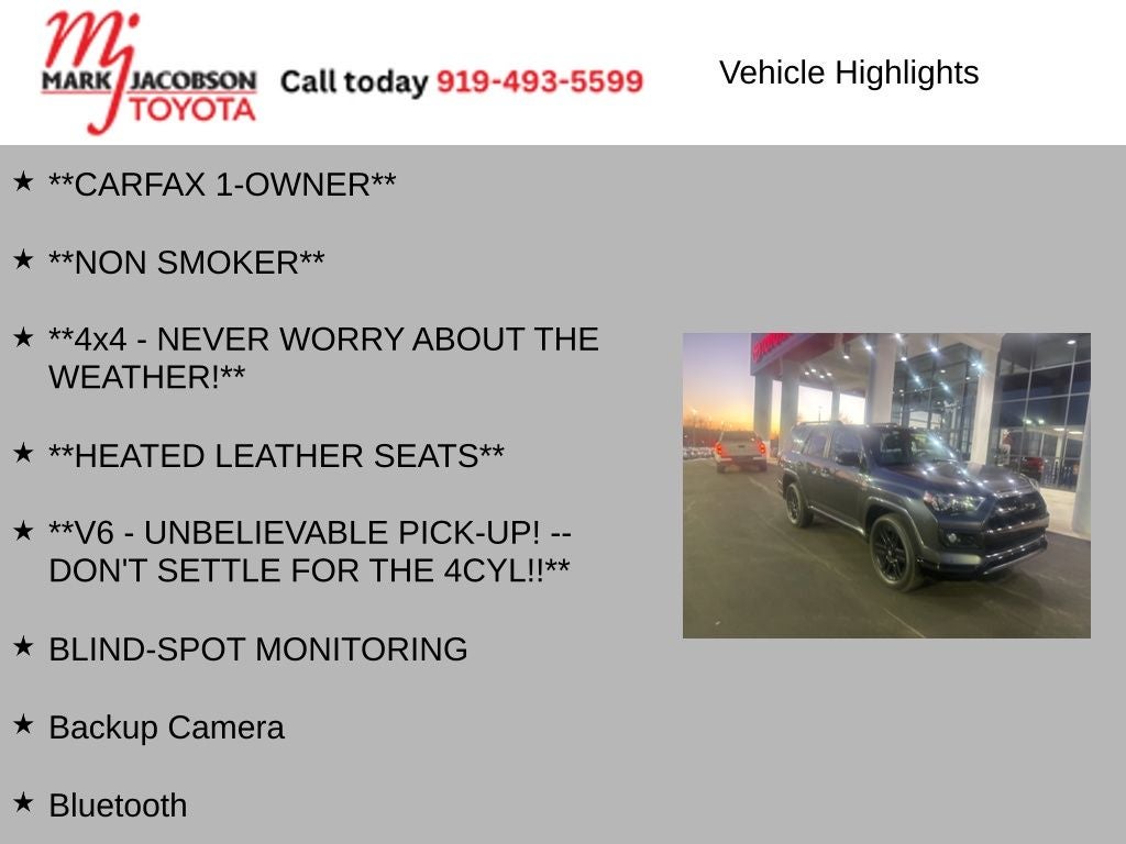 2019 Toyota 4Runner Limited Nightshade