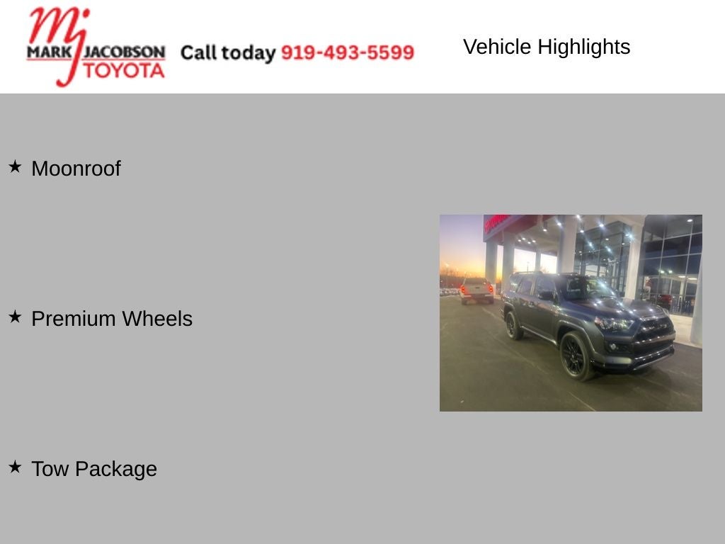 2019 Toyota 4Runner Limited Nightshade