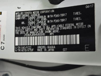 2017 Toyota 4Runner TRD Off-Road